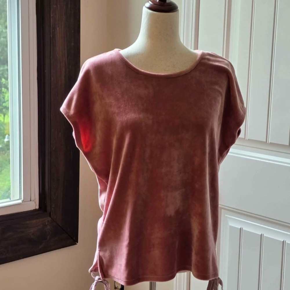 Vince Camuto Mauve Tie-Dye Blouse